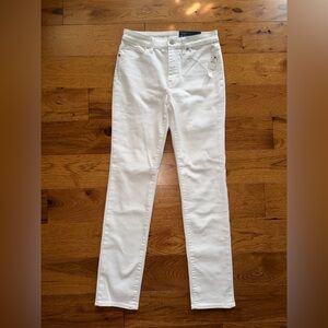 Talbots Flawless NWT High-Waist Straight-Leg white jeans denim size 2